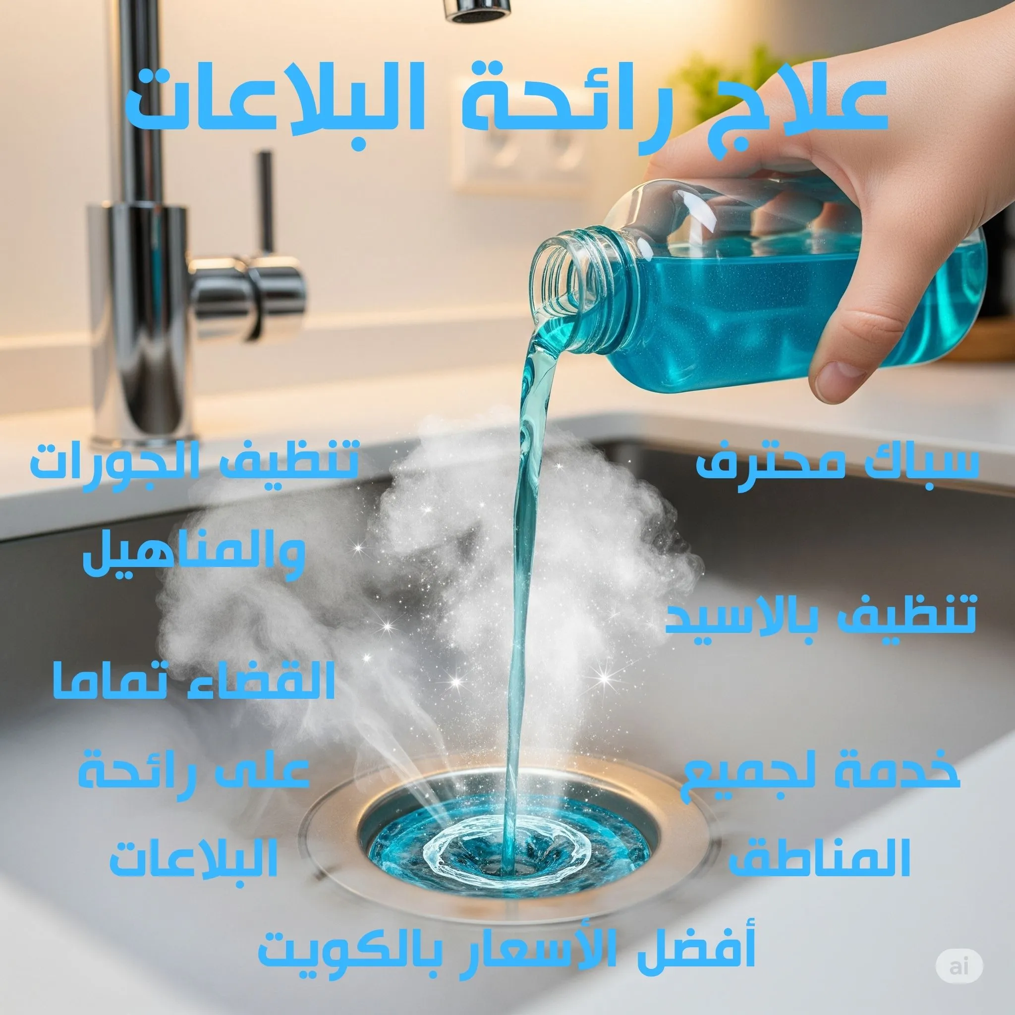 علاج رائحة البلاعات